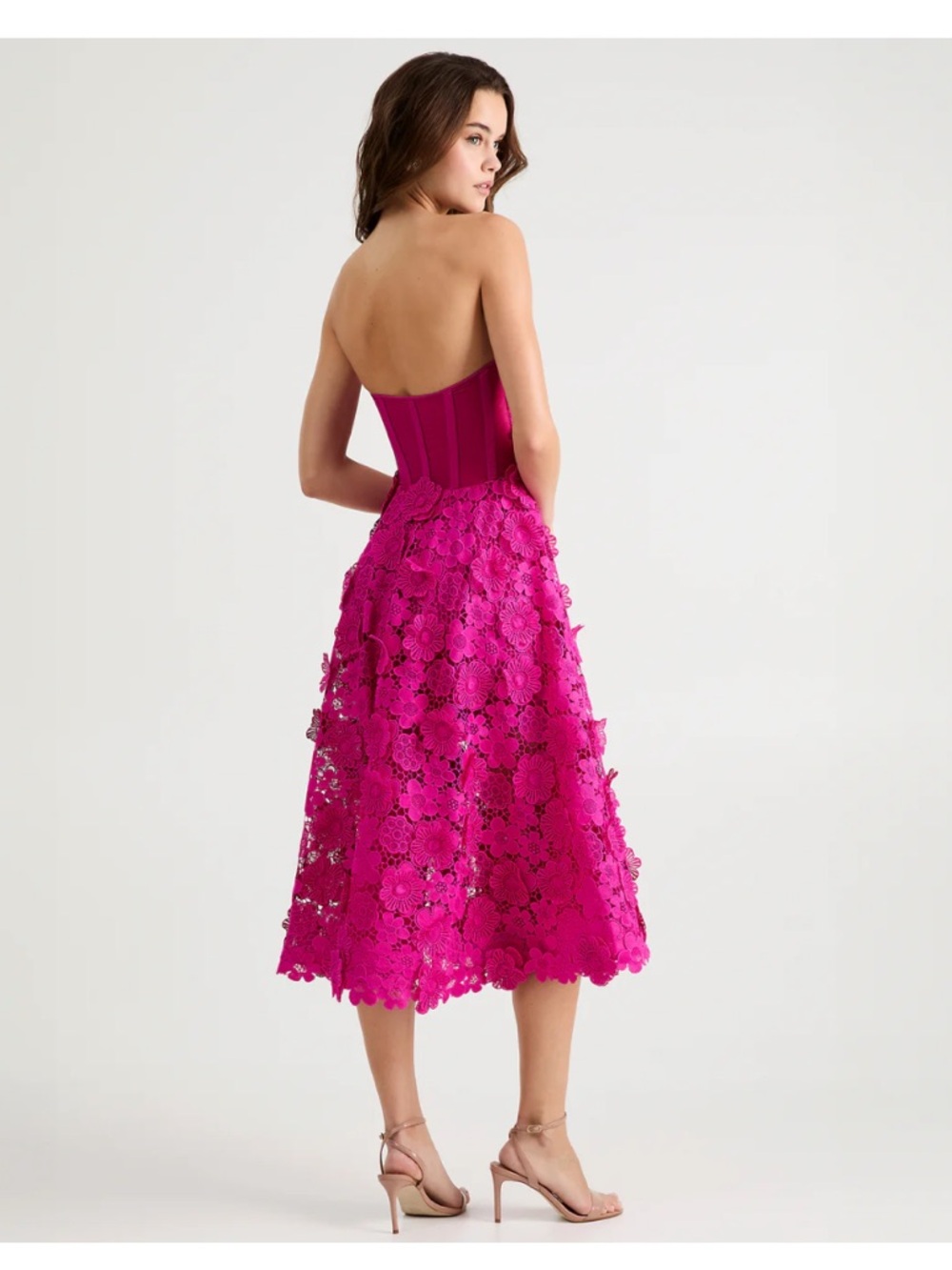 Helsi Florence Strapless Midi Dress - Picture 2 of 6